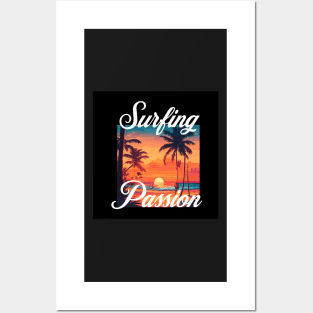 Surfing Passion Posters and Art